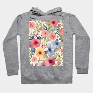 Watercolor Floral pattern Hoodie